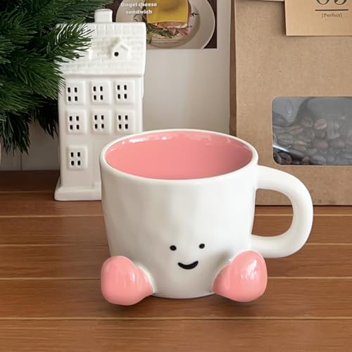 Cute Coffee Mug for Women (Pink)