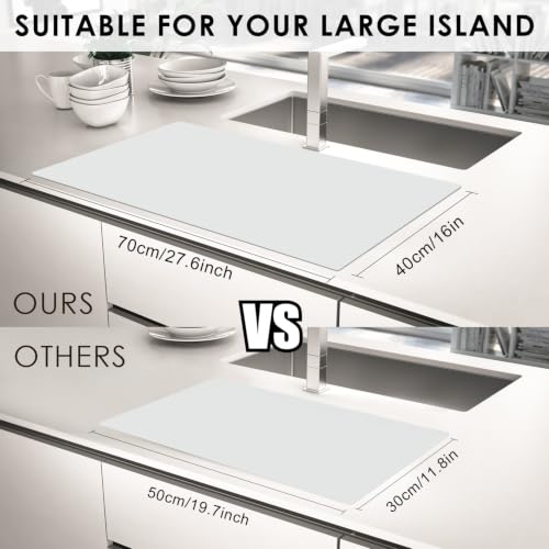 Extra Large Silicone Mat (07-cool Gray / 27.6"L x 16"W)
