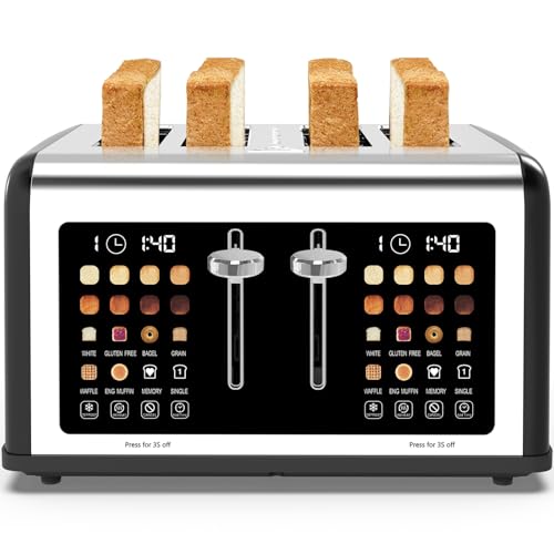 4 Slice Toaster Touch Screen (Black)