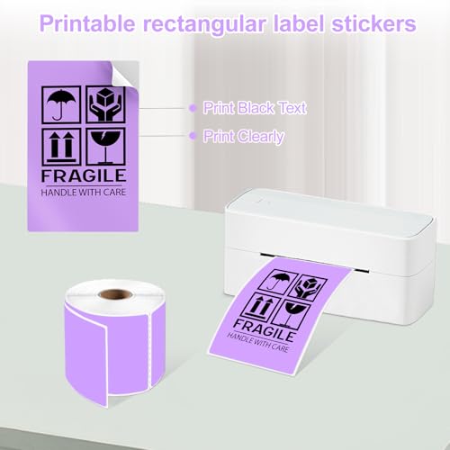 3 X 5 Inch Printable Waterproof Rectangle Color Coding Labels