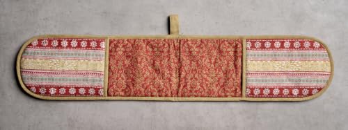 Double Oven Mitts 100% Cotton Double Oven Glove (067 - Sofia / 7" x 35" (Double Oven Mitt))