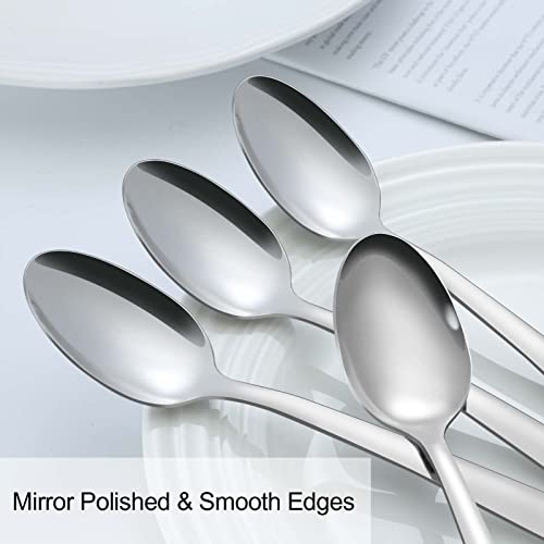 36Pcs Coffee Spoons (36 Pcs 4.7'' Silver Coffee Spoons)