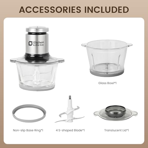 3cups Mini Food Processors (Silver / 3cups)