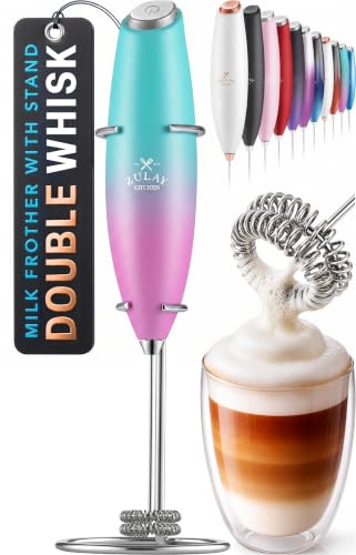 Zulay Powerful Milk Frother for Coffee with Upgraded Titanium Motor (Orchid Fade / OG Frother)