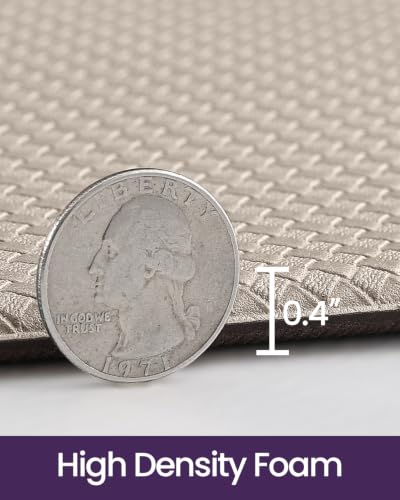 Kitchen Floor Mats Cushioned Anti Fatigue (Beige / 59"l X 23"w X 0.4"th)