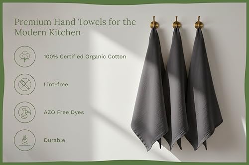 Organic Cotton Gray Tea Towels (Gray)