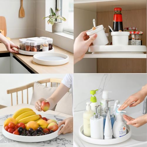 Lazy Susan Turntable Organizer 4 Pack