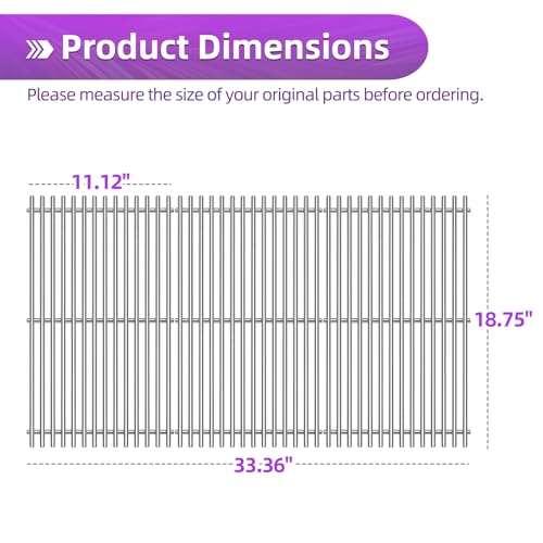 9MM Genesis ii Grill Grates for Weber Genesis ii E (18.75" Genesis ii 400)