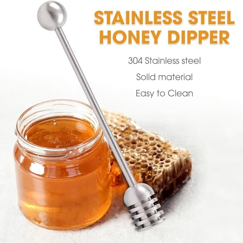 Stainless Steel Honey Spoons and Dipper