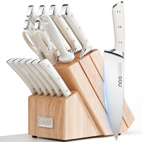 Knife Set 15 Pcs German High Carbon Stainless Steel Kitchen Knife Set