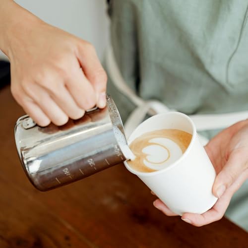 100 Pack 12 oz Disposable Paper Coffee Cups (White / 12 oz)