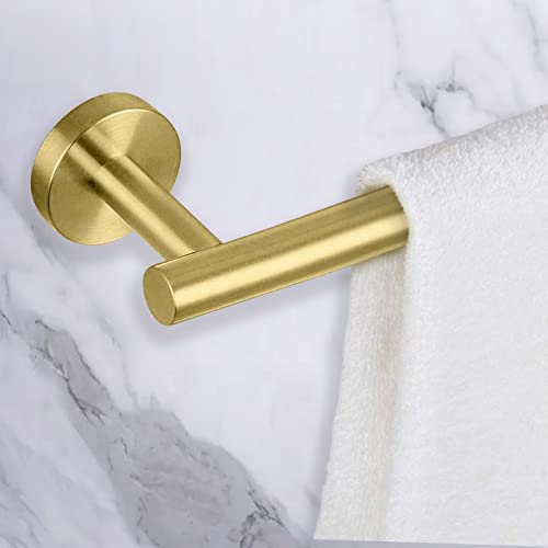 2 Pieces Brushed Gold Bathroom Towel Bar (Gold / 24inch)