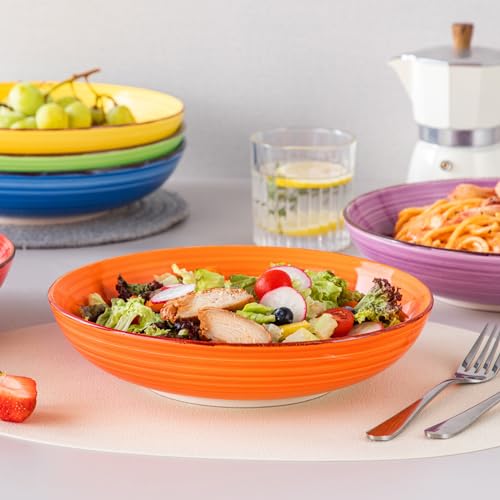 Bonita Pasta Bowls Set of 6 (Warm Color / 50 Oz)