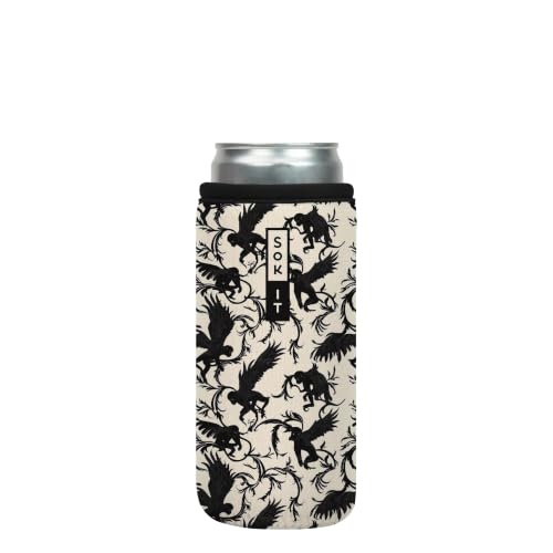 CanSok Sleeve for Beer & Soda Insulated Neoprene Cover (Monkey Business / 12oz Slim Can Sleeve)