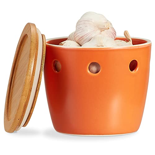 Large Garlic Keeper with Lid