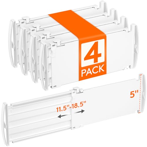 5" Tall Drawer Dividers (5"H, 11.5-18.5"L)