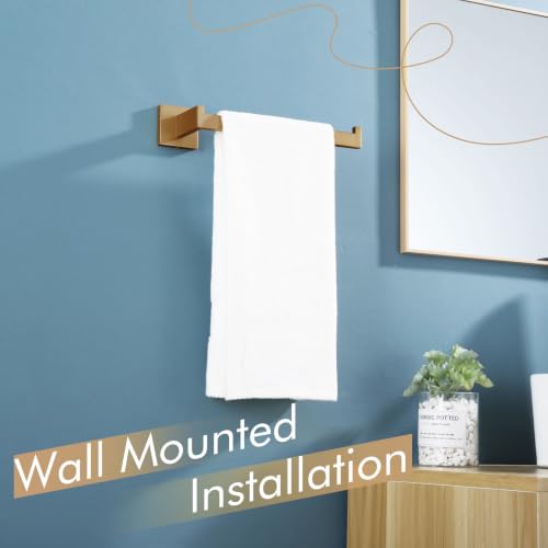 Towel Bar for Bathroom Wall Mount 9'' Hand Towel Holder T (Champagne Bronze)
