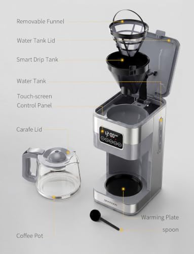 10 Cup Programmable Coffee Maker (Gray)