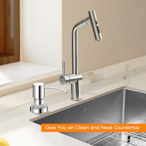 Sink Soap Dispenser for Kitchen Sink (Chrome)