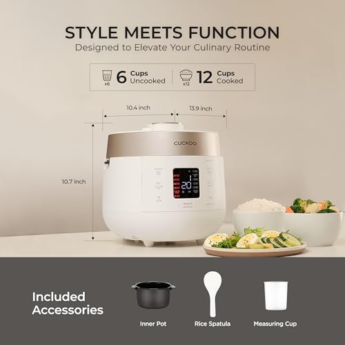 Twin Pressure Rice Cooker (6 Cup / White)