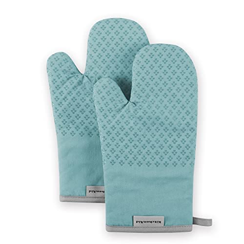 Asteroid Oven Mitt Set (7"x12.5" / Aqua Sky)