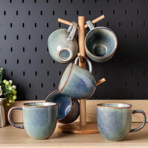 12oz Coffee Mugs (Set of 6 / Ceylon Blue)