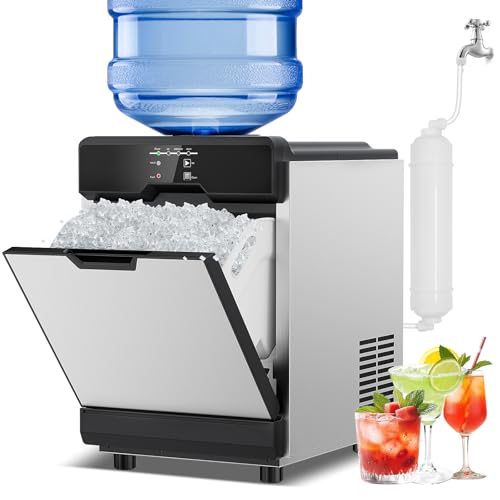 65 lbs Chewable Nugget Ice Maker Countertop Compact Self