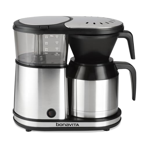 5 Cup Drip Coffee Maker Machine (Black, Silver)