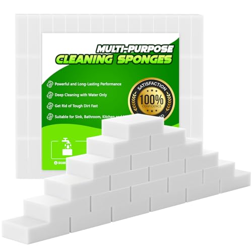 28 Pack 2X Density Melamine Sponge Bulk Magic Cleaning Eraser Pads Multiuse (28 Count)