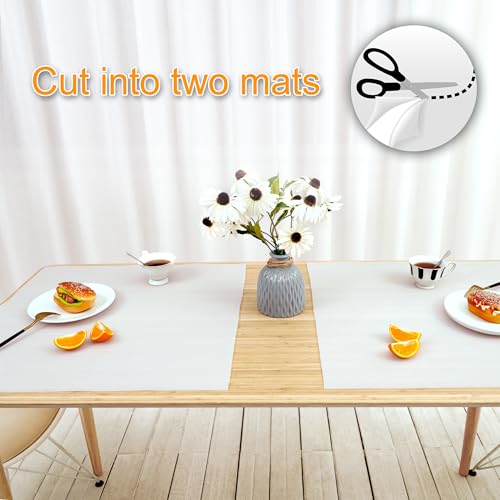 Silicone Mats for Kitchen Counter 47"x23.6"x0.08” (Translucent / 47"L x 23.6"W)