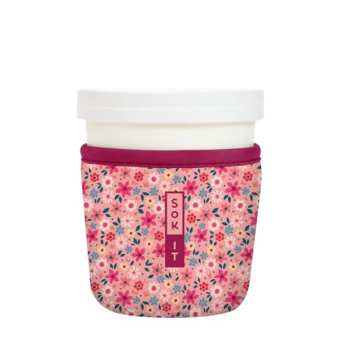 IceCreamSok Insulated Neoprene Cover (Spring Bouquet / Fits Tapered Pints)