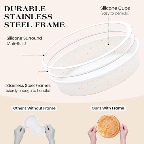 6 inch Silicone Round Cake Pans (Round / 6 inch)