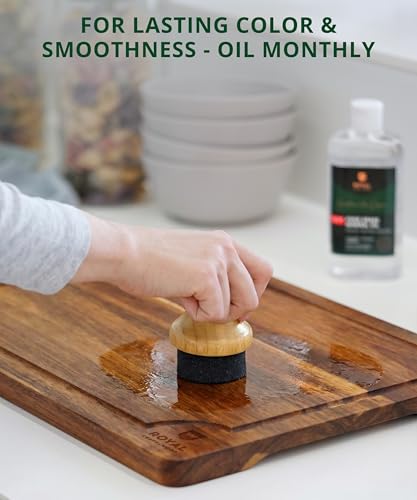 Wooden Cutting Boards for Kitchen Meal Prep & Serving (3-Piece / Dark Brown)
