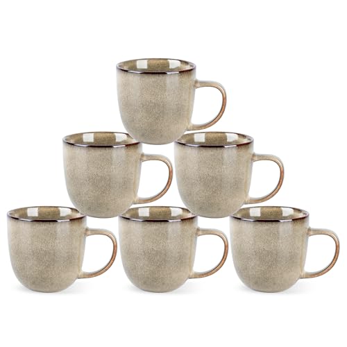 12oz Coffee Mugs (Set of 6 / Oatmeal)