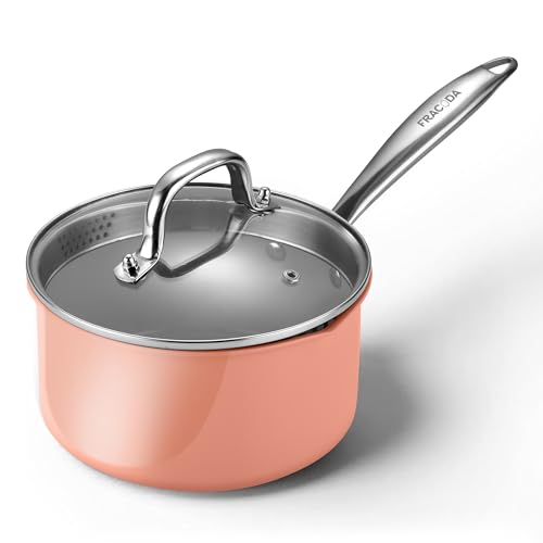 3.0 Quart Stainless Steel Pot Saucepan with Glass Strainer Lid