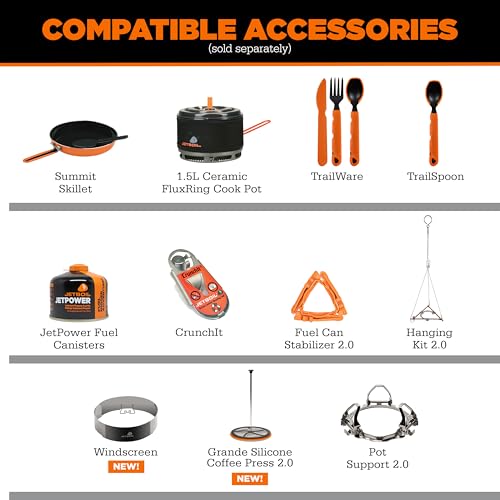 Flash 1.8L Fast Boil Stove for Camping and Backpacking (Carbon / 1.8 Liter)