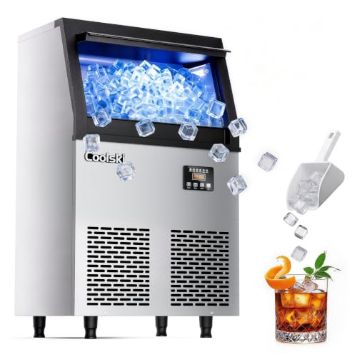 Commercial Ice Maker Machine (100lbs/24H / Commercial Ice Maker-Black)