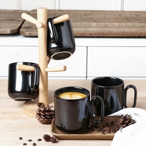 Ceramic Coffee Mug Set (Black)