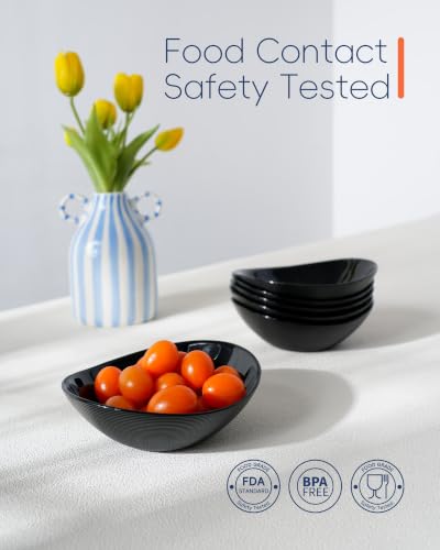 12 OZ Ice Cream Bowl Set of 6 (Black / 12 OZ - Ice Cream Bowls)