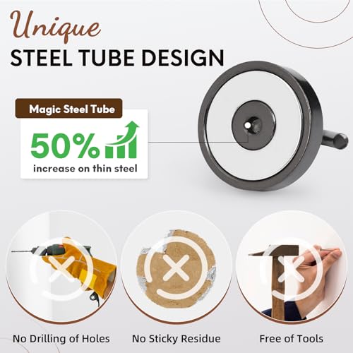Magnetic Hooks (Gunmetal / 1.02 inches)