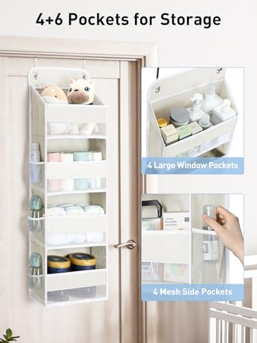 Over the Door Organizer (Cream White / 4 Tier)