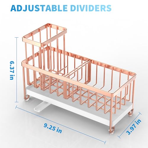Sponge Holder for Kitchen Sink (Rose Gold - 9.25″)