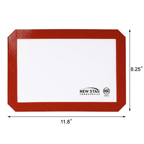 Commercial Grade Silicone Baking Mat Non (Quarter Size (8" x 12"))