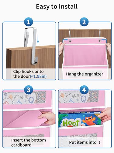 Over the Door Organizer for Pantry (Pink / 2 Pack (Standard))