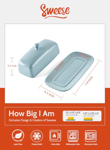 Butter Dish with Lid (Bluish Grey)