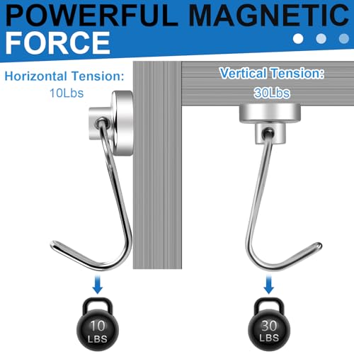 Swivel Swing Magnetic Hooks (50 Count)