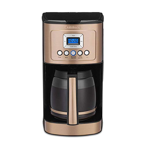 DCC 3200CP PerfecTemp Programmable Coffeemaker with Glass Carafe (14-Cup Glass / Copper)