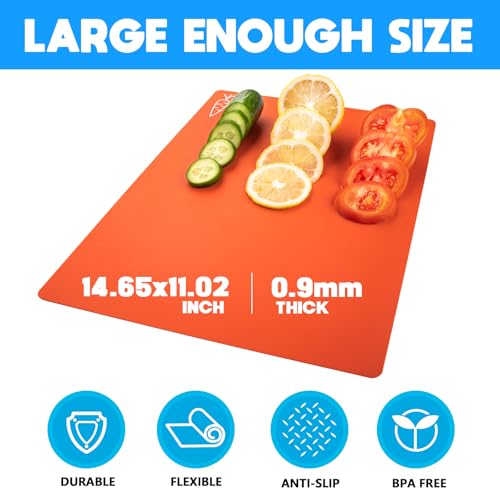 10 Pieces Flexible Cutting Boards (Multicolor Regular / 10PC)