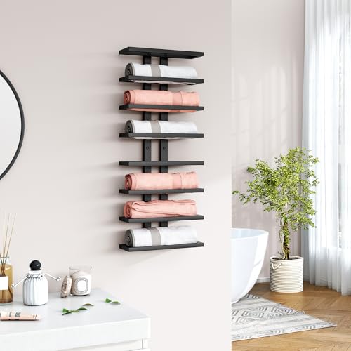 2 Set 8 Tier Wall Mount Wine Rack (16 Count)