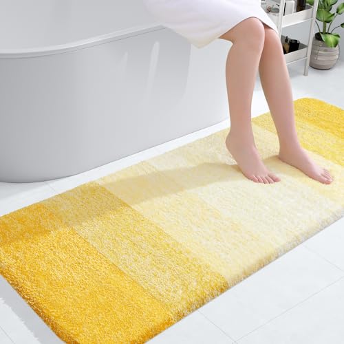 Bathroom Runner Rug 54x24 (54" X 24" / Yellow)